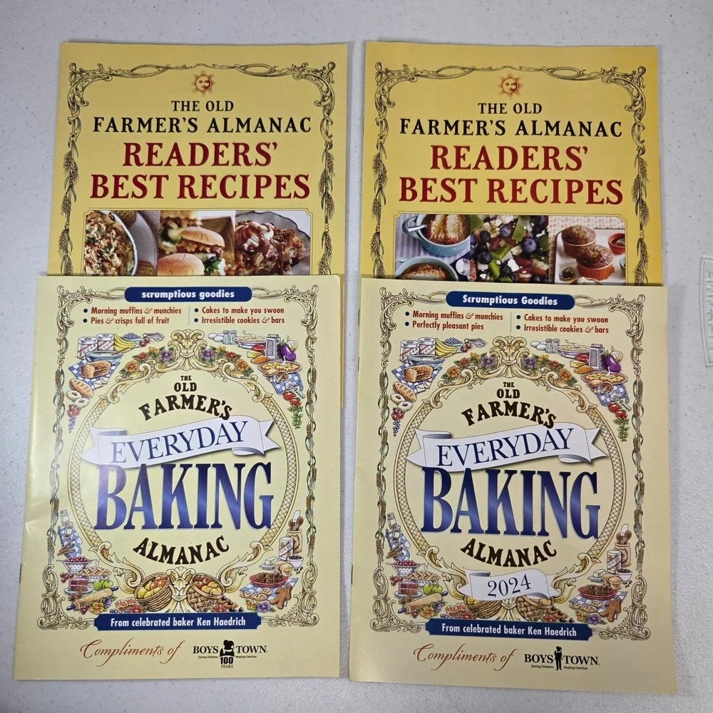 Old Farmers Almanac Best Recipes Everyday Baking 2021 2024 Lot of 4‎